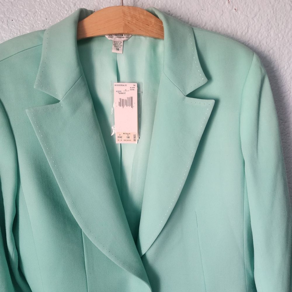 Austin Reed Wool Mint Green Blazer New With Tags - Picture 3 of 15